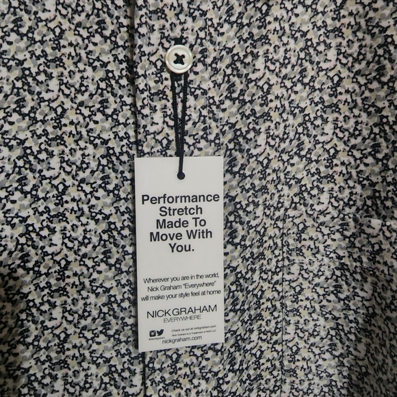 Nick Graham Long Sleeve Button Up Dress Shirt - Picture 3 of 4